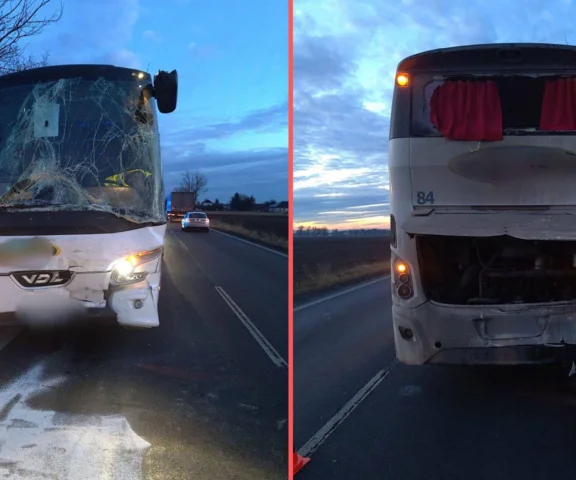 Zderzenie autobusów pod Wrocławiem. Są poszkodowani