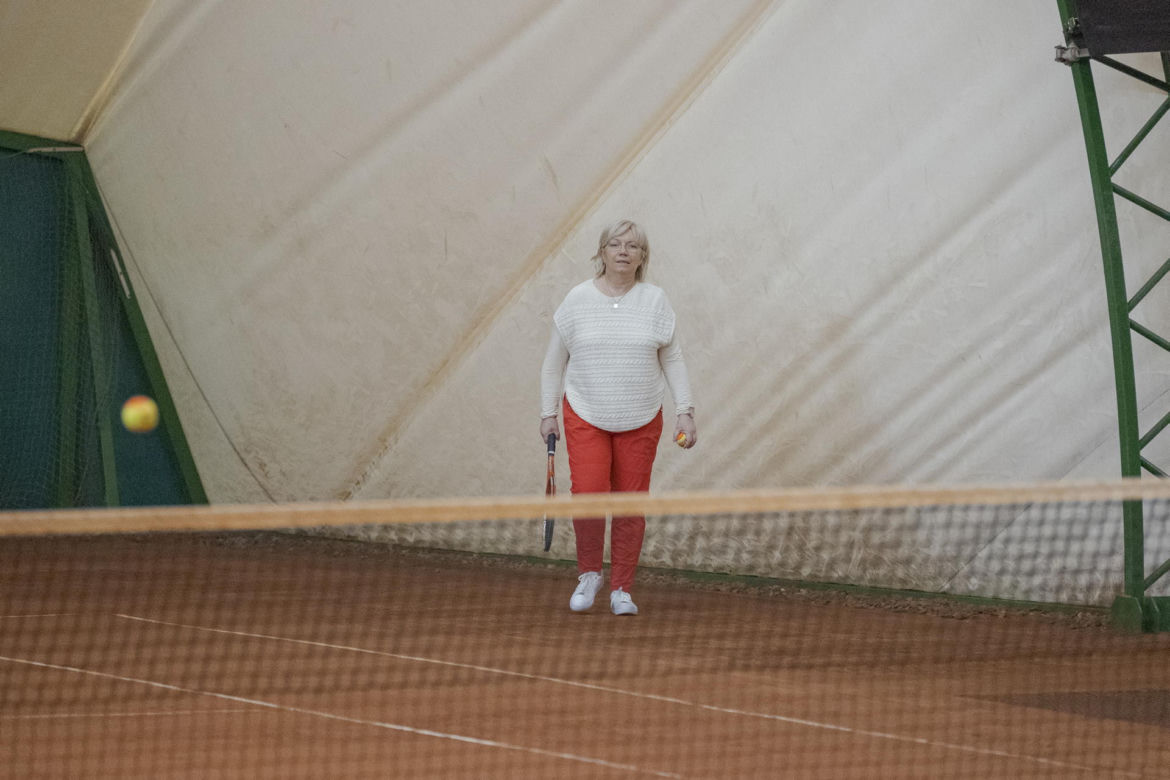 Julia Przyłębska na korcie