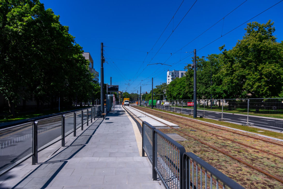 Tramwaj na Gagarina w Warszawie