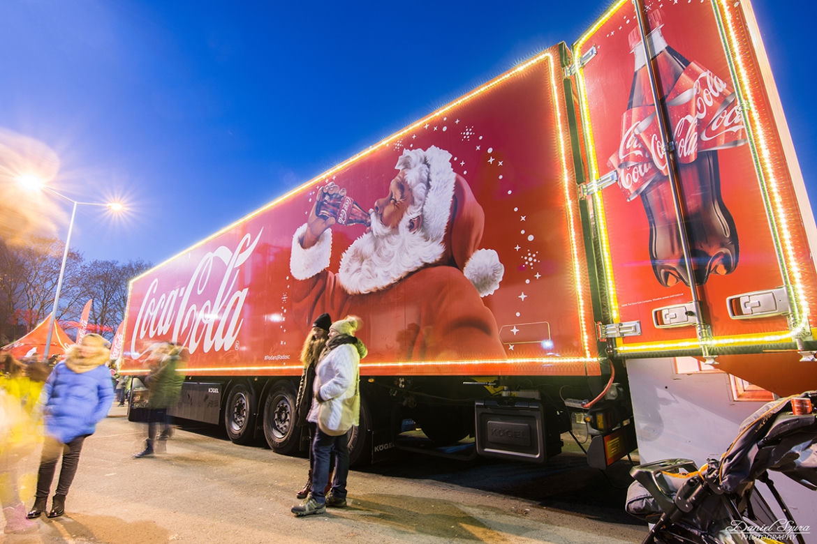Świąteczna ciężarówka Coca-Coli dojechała do Krakowa! Zobaczcie zdjęcia [GALERIA]