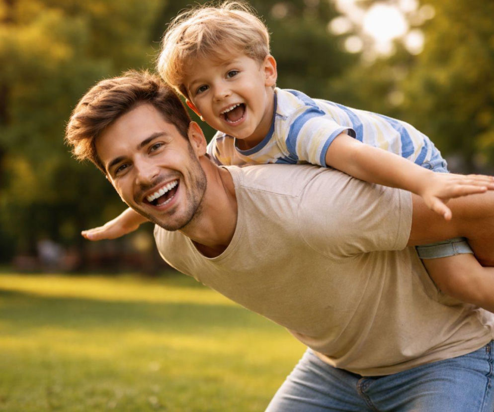 mężczyzna, dziecko