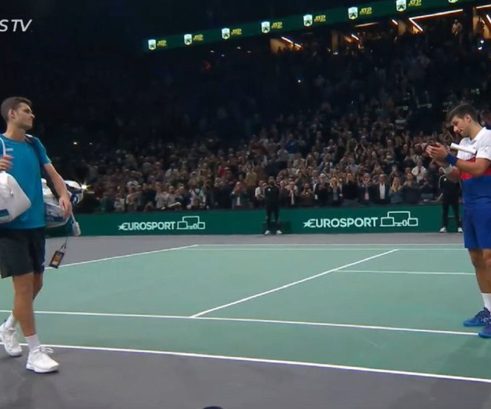 Tenis, Hubert Hurkacz, Novak Djoković, Paryż, półfinał 2021
