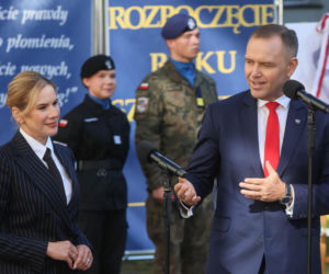 Karol i Marta Nawroccy na rozpoczęciu roku szkolnego