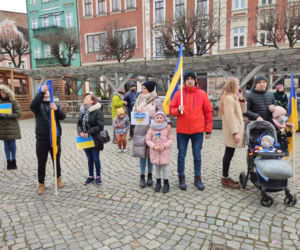 Manifestacja na leszczyńskim rynku
