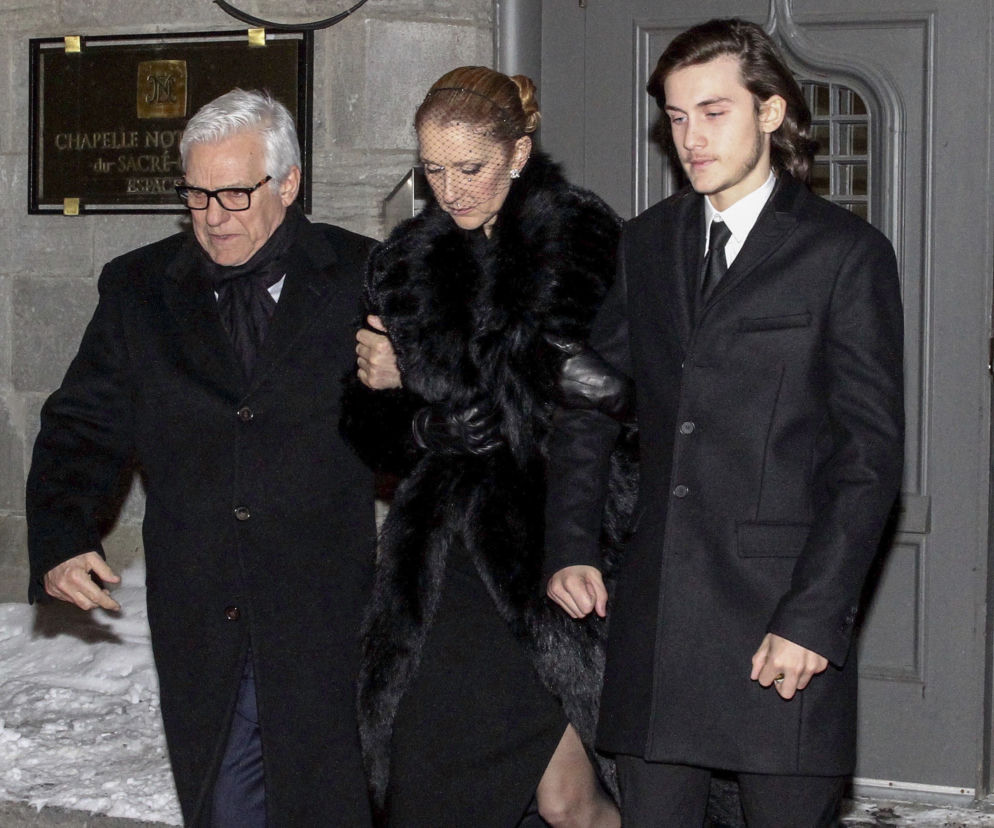 CELINE DION POŻEGNAŁA MĘŻA.