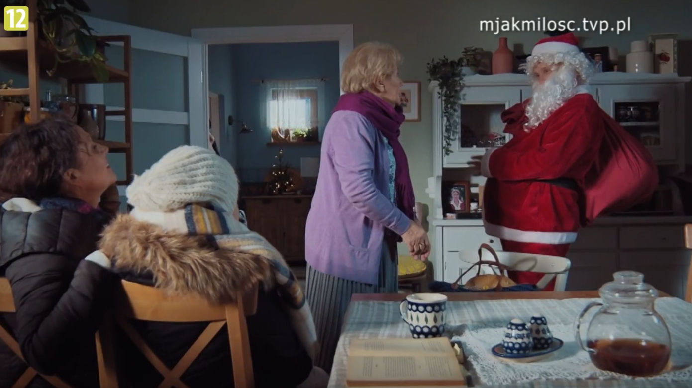 M jak miłość. Barbara (Teresa Lipowska), Marysia (Małgorzata Pieńkowska), Artur (Robert Moskwa), Basia (Karina Woźniak)