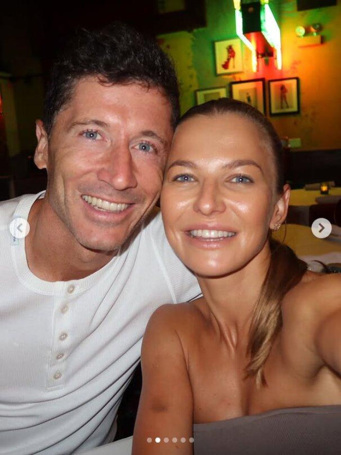 Robert Lewandowski i Anna Lewandowska