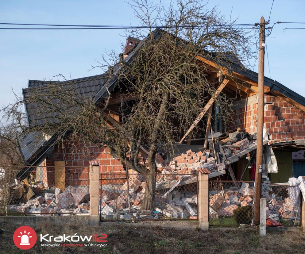 WYBUCH GAZU w Żydowie. RUNĄŁ strop domu 