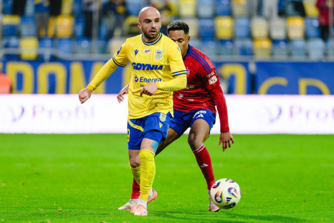 Arka Gdynia - Raków Częstochowa, zdjęcia kibiców i piłkarzy z meczu 17. kolejki PKO BP Ekstraklasy