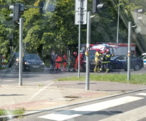 Białystok. Wypadek na skrzyżowaniu ul. 11 Listopada/ul. Zwierzyniecka. Trzy osoby ranne