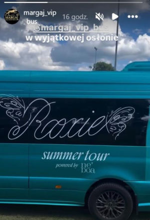 Tak wygląda bus, którym porusza się Roxie Węgiel