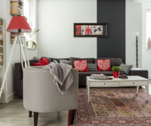 Salon w stylu eklektycznym