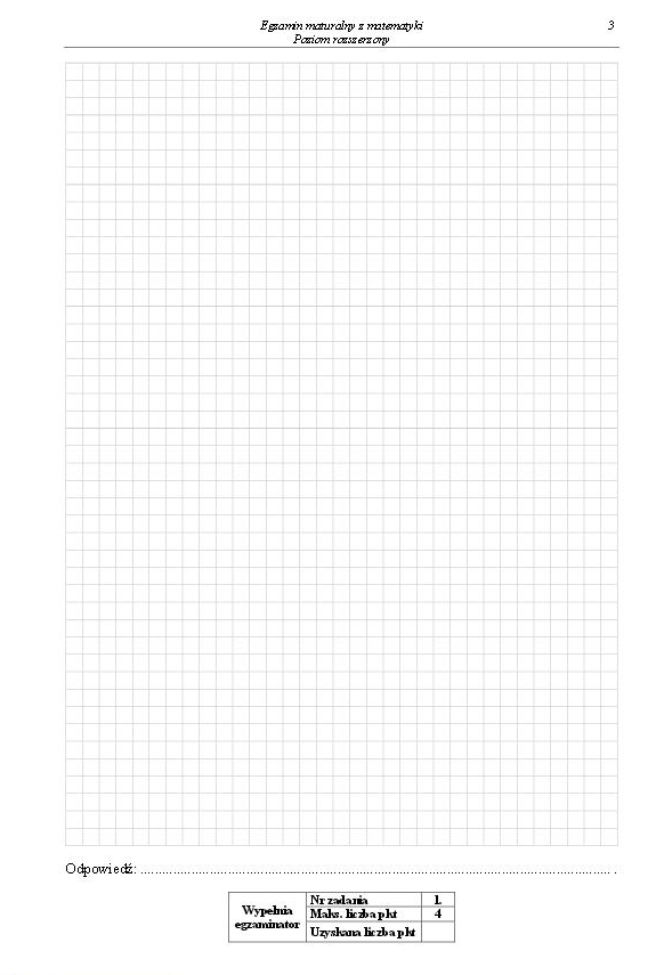 Matura 2014 matematyka poziom rozszerzony