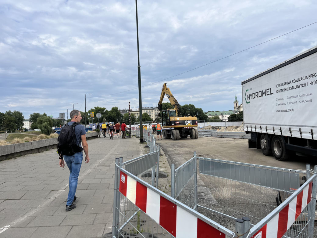 Remont mostu Grunwaldzkiego w Krakowie