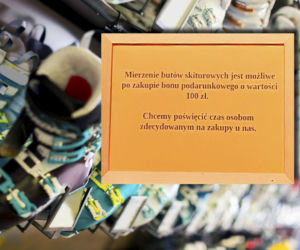 Pobierają 100 zł za przymierzenie butów