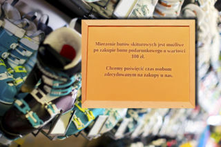Pobierają 100 zł za przymierzenie butów