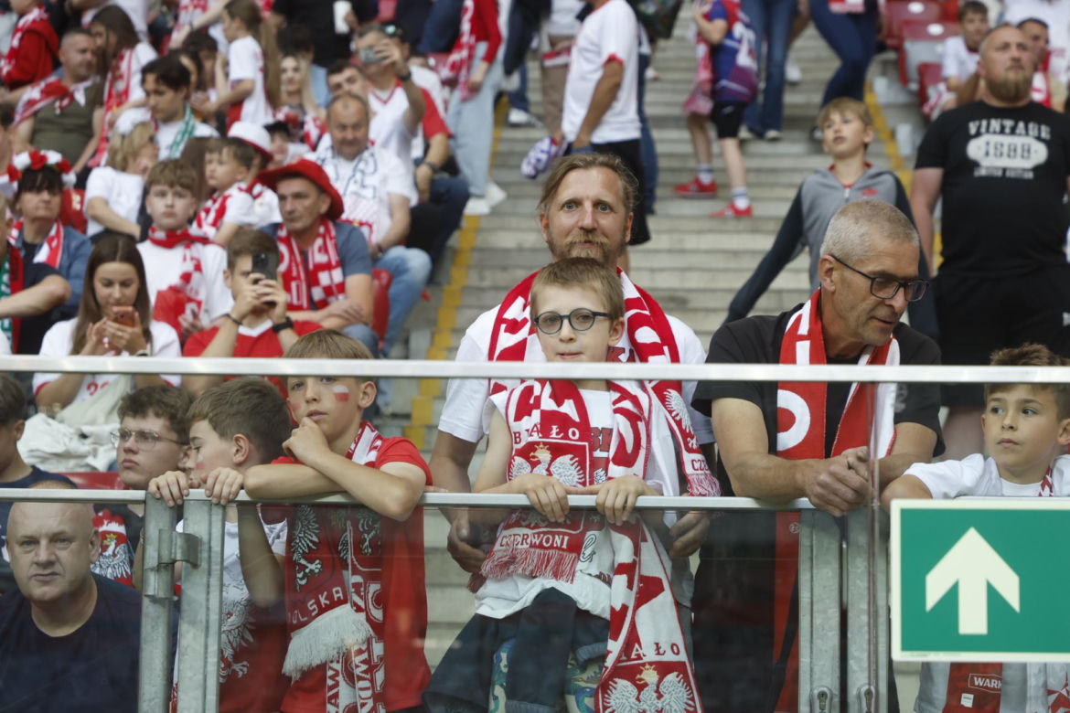 Kibice na meczu Polska-Nigeria
