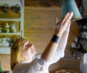 Wnętrze łemkowskiej chaty