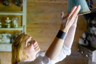 Wnętrze łemkowskiej chaty