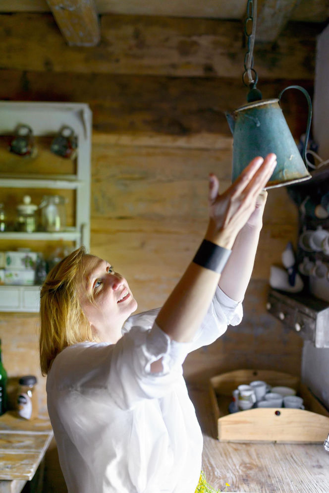 Wnętrze łemkowskiej chaty