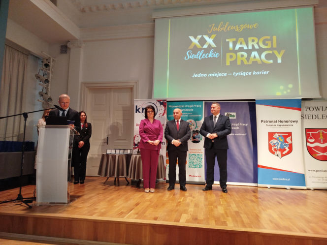 Jubileuszowa uroczystość z okazji 20-lecia Siedleckich Targów Pracy