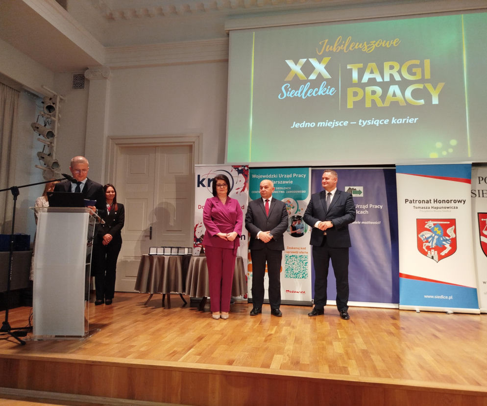 Uroczystość jubileuszowa z okazji 20-lecia Siedleckich Targów Pracy