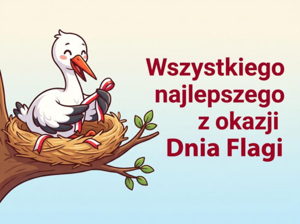 Pozdrowienia na 2 maja 2026. Najlepsze życzenia na Dzień Flagi skopiowania i wysłania