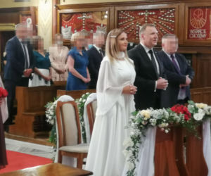 Jarosław Kaczyński na ślubie państwa  Kurskich