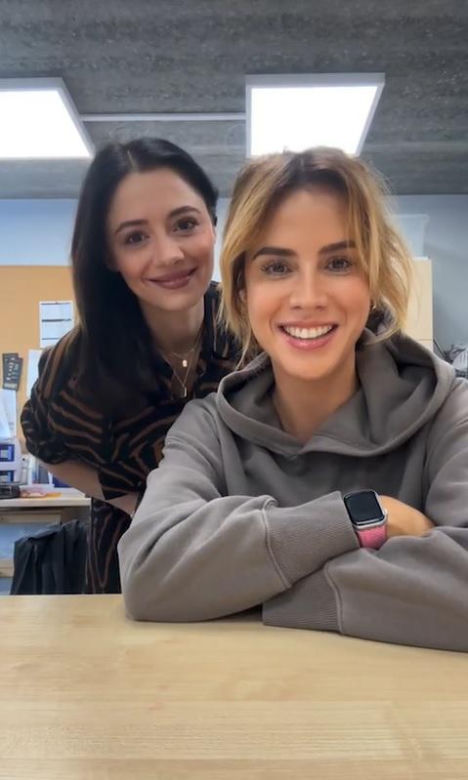 M jak miłość nowy sezon na planie. Kama (Michalina Sosna), Iza (Adriana Kalska)