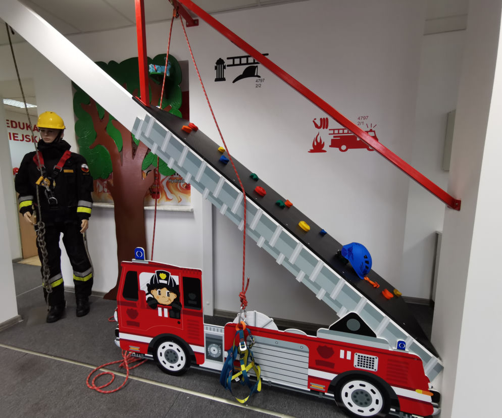 Sala edukacyjna w Komendzie Miejskiej PSP w Kaliszu