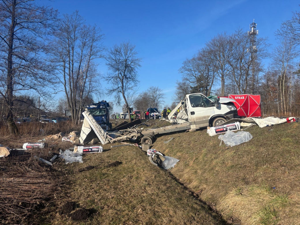 Śmiertelny wypadek na DK94 w Ładnej [ZDJĘCIA]