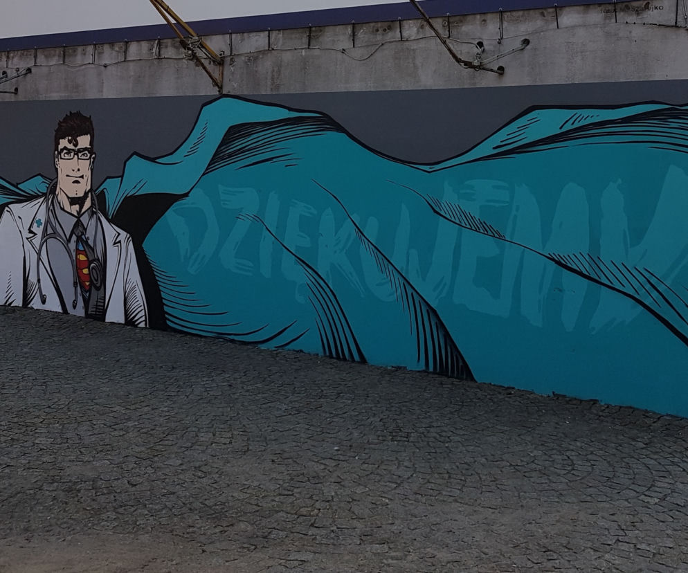 Local Walls w taki sposób podziękowali medykom 