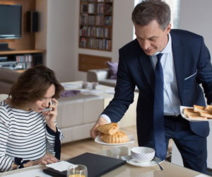 Na dobre i na złe, odcinek 703, Falkowicz (Michał Żebrowski), Kasia Smuda (Ilona Ostrowska)