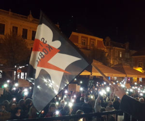  Skandowano, skakano i śpiewano... Kolejny Strajk Kobiet w Lesznie