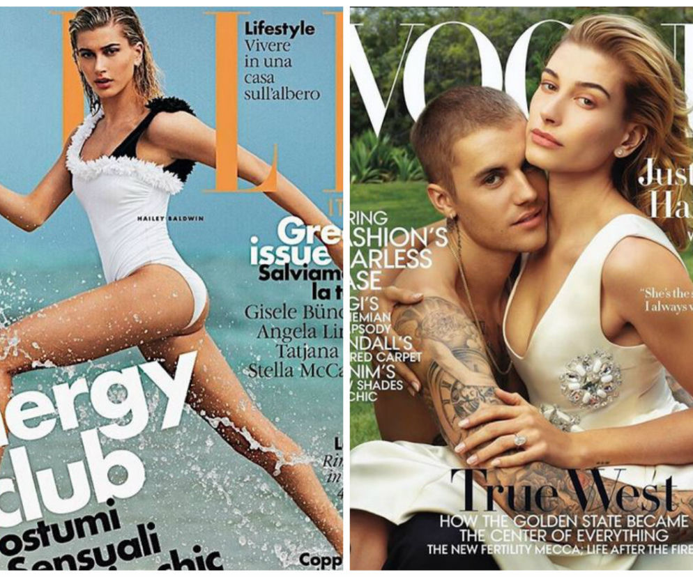 Hailey Bieber na okładkach