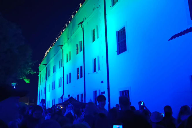 Nowa iluminacja Zamku Książąt Pomorskich w Szczecinie