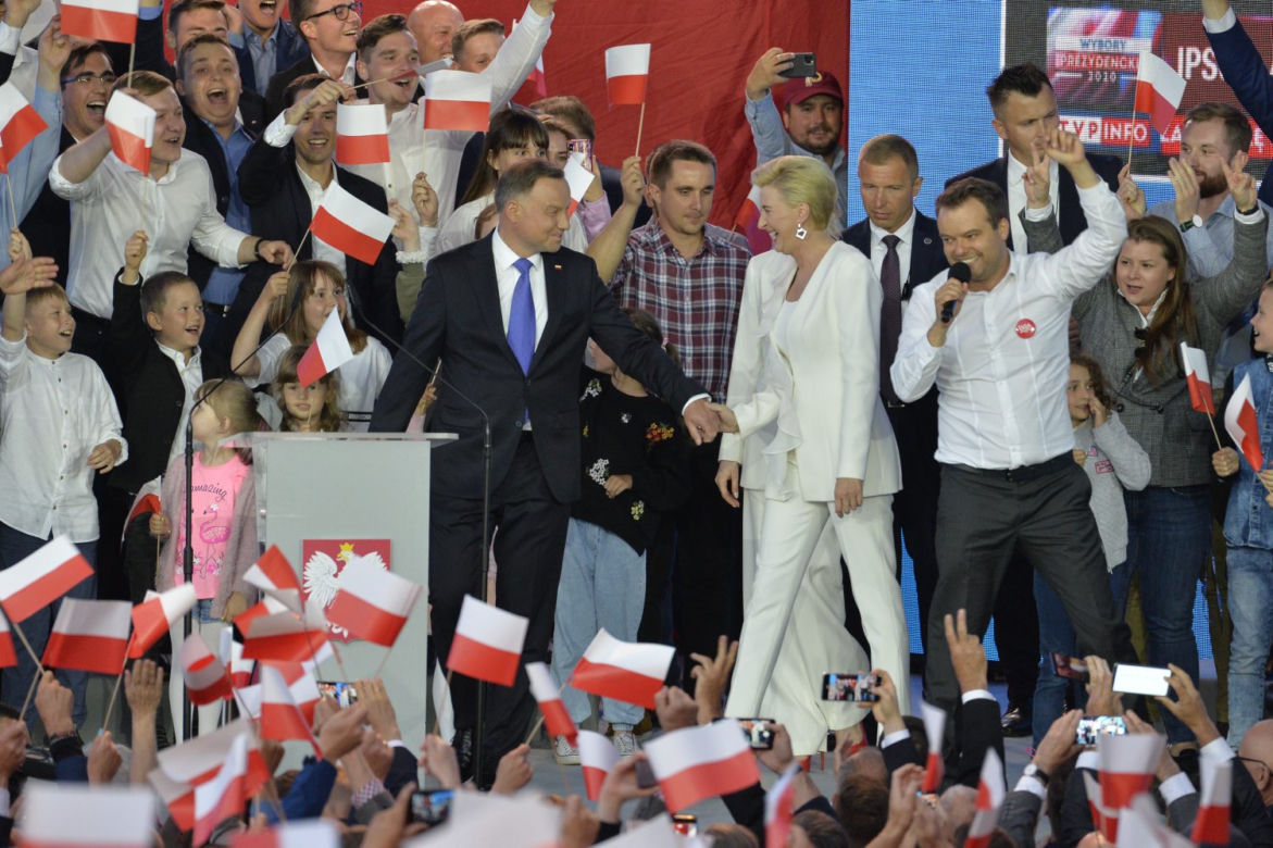 Wieczór wyborczy Andrzeja Dudy