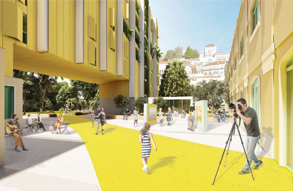 Wizualizacja projektu Yellow, Polska (nagroda studentów)