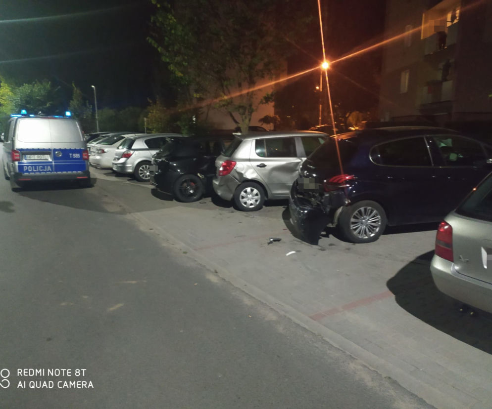 Uszkodzone pojazdy w Lidzbarku Warmińskim