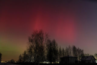 Zorza polarna w Łodzi i regionie. Czegoś takiego nie widuje się często