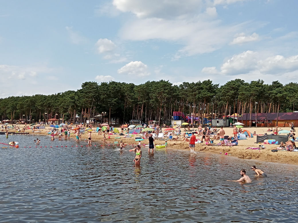 Zalew w Sielpi cieszy się dużą popularnością