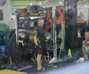 Bartosz Żukowski na siłowni