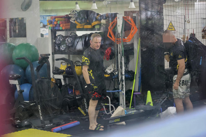 Bartosz Żukowski na siłowni