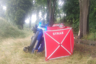 Wypadek w Jonkowie koło Olsztyna. Nie żyje 29-latka [ZDJĘCIA]