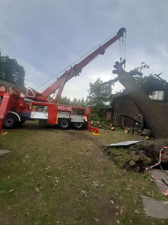 Burza na Śląsku. W Raciborzu ściana deszczu