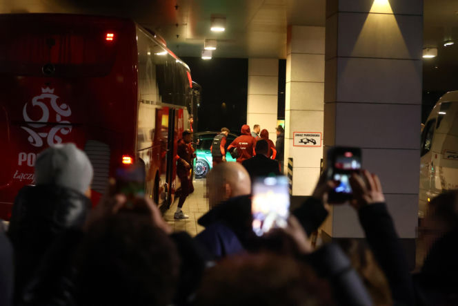 Reprezentacja Polski: nocny powrót do hotelu po meczu