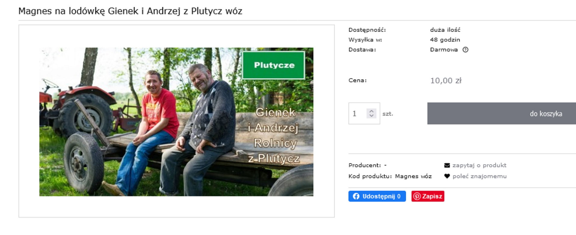 Podlasie. Gadżety z wizerunkiem Gienka i Andrzeja