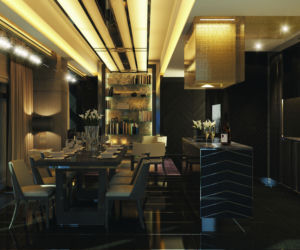 Złota 44 wnętrze apartamentu