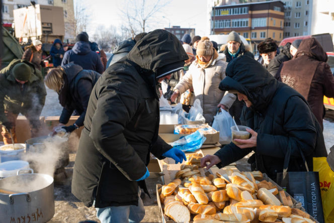 Kijów po rosyjskim ostrzale 3.02.2026