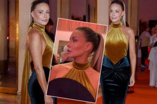 Brązowiutka Małgorzata Rozenek-Majdan na czerwonym dywanie. Tak przyszła na premierę Lalki. Jak urodziwa Barbie!